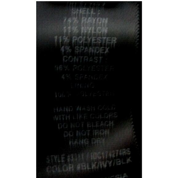 Enfocus Studio Women's Black & White Checked Sleeveless Zip Back Dress Size 12 - Picture 9 of 9